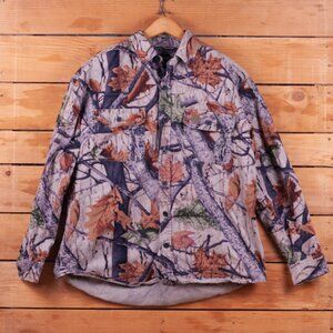 Wood'n Trail Long Sleeve 100% Cotton Twill Button-up Shirt in Big Game Camo - LG